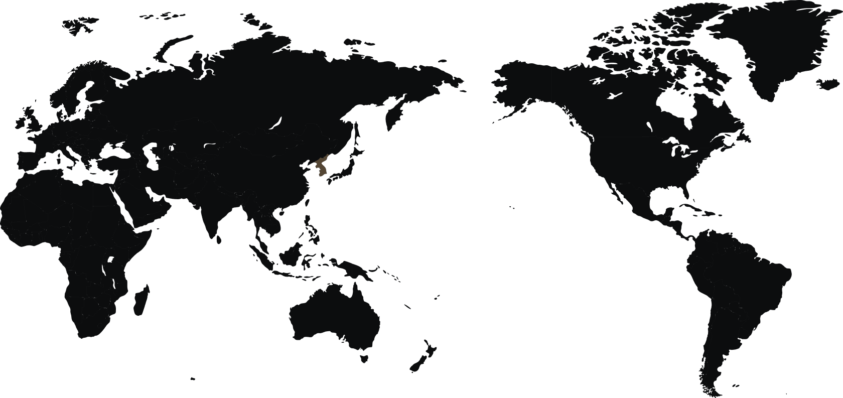 the world map